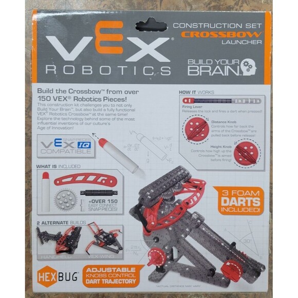 VEX Robotics Hexbug Crossbow Launcher Foam Darts STEM Construction Set Kit - Picture 2 of 2
